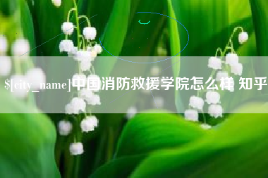 宣城中国消防救援学院怎么样 知乎