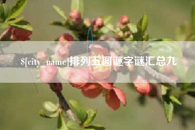 宣城排列五图谜字谜汇总九