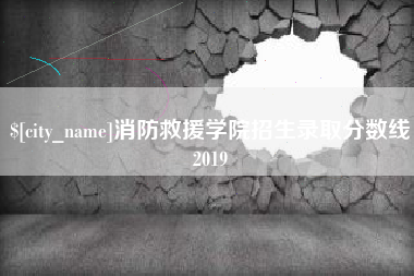 宣城消防救援学院招生录取分数线2019