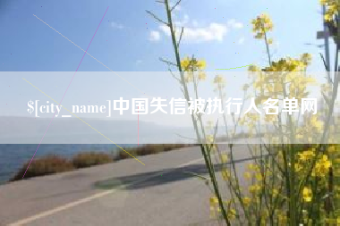宣城中国失信被执行人名单网