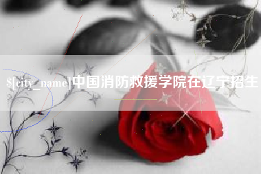 宣城中国消防救援学院在辽宁招生