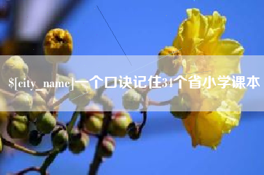 宣城一个口诀记住34个省小学课本