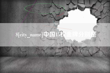 宣城中国15枚金牌分别是