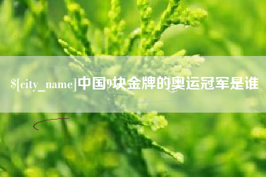 宣城中国9块金牌的奥运冠军是谁