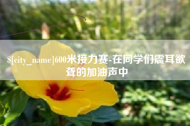 宣城600米接力赛-在同学们震耳欲聋的加油声中