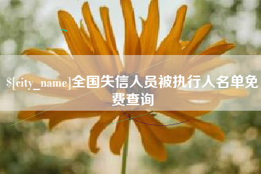 宣城全国失信人员被执行人名单免费查询