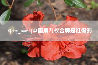 宣城中国第九枚金牌是谁得的