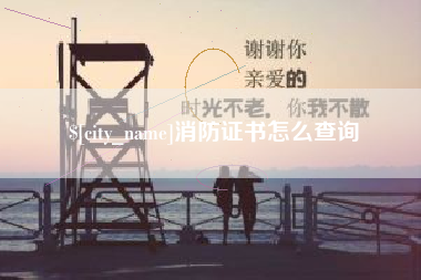 宣城消防证书怎么查询