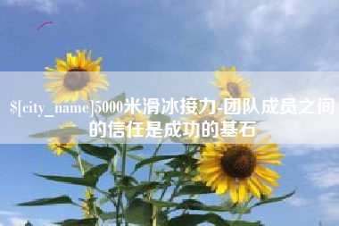 宣城5000米滑冰接力-团队成员之间的信任是成功的基石
