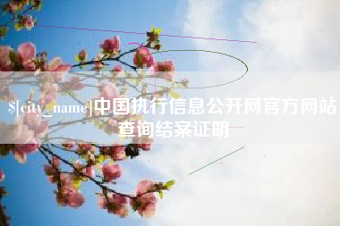 宣城中国执行信息公开网官方网站查询结案证明