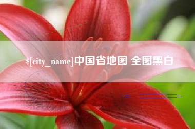 宣城中国省地图 全图黑白