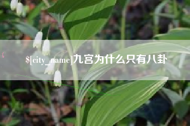 宣城九宫为什么只有八卦