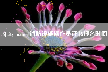 宣城消防设施操作员证书报名时间
