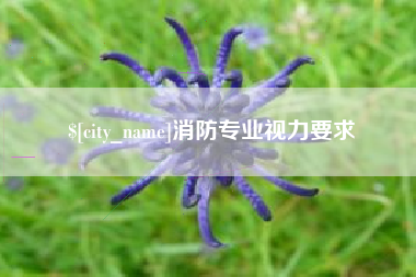 宣城消防专业视力要求