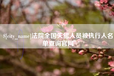 宣城法院全国失信人员被执行人名单查询官网