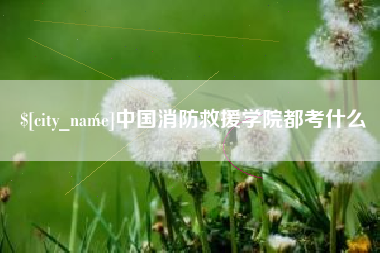 宣城中国消防救援学院都考什么