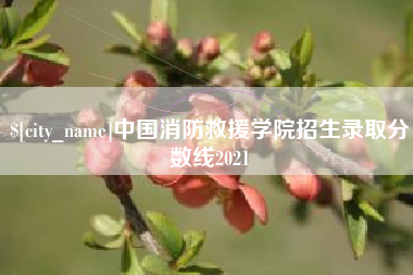 宣城中国消防救援学院招生录取分数线2021