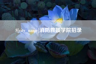 宣城消防救援学院招录