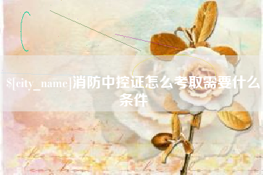 宣城消防中控证怎么考取需要什么条件