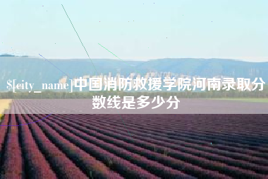 宣城中国消防救援学院河南录取分数线是多少分