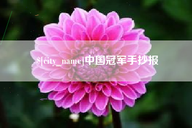 宣城中国冠军手抄报