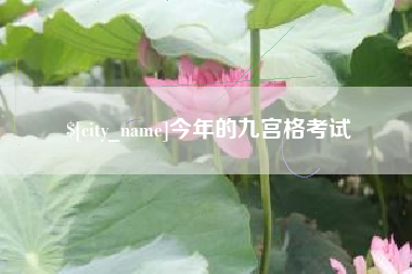 宣城今年的九宫格考试