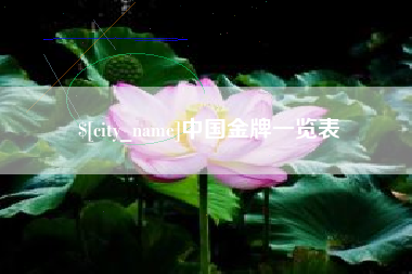 宣城中国金牌一览表