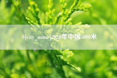 宣城2020年中国5000米