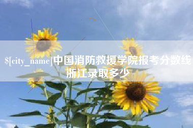 宣城中国消防救援学院报考分数线浙江录取多少