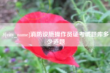 宣城消防设施操作员证考试题库多少道题