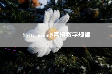 宣城9宫格数字规律
